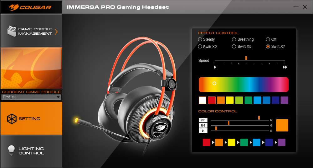 COUGAR IMMERSA PRO GAMING HEADSET