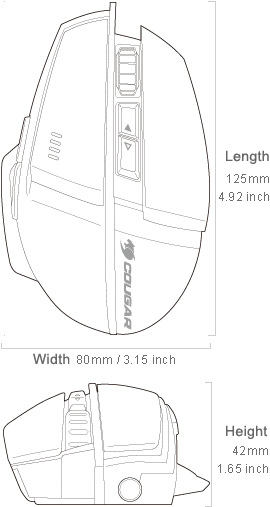 COUGAR 600M - Dimension